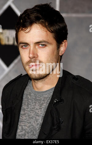 Casey Affleck besucht der Los-Angeles-Premiere von "No Country For Old Men" am El Capitan Theater in Westwood statt. Stockfoto