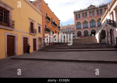 1546 von den Spaniern gegründet und ist die Silber-Bergbau-Stadt Zacatecas ein historischer Schatz und UNESCO World Heritage Zone. Stockfoto