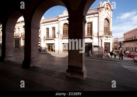 1546 von den Spaniern gegründet und ist die Silber-Bergbau-Stadt Zacatecas ein historischer Schatz und UNESCO World Heritage Zone. Stockfoto