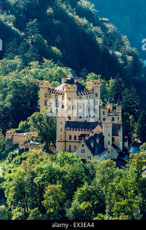 Schloss Hohenschwangau, Schwangau, Königswinkel, Ostallgäu, Allgäu, Schwaben, Bayern, Deutschland Stockfoto