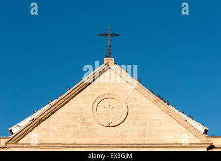 Architekturdetail, Stiftskirche Real Colegiata de San Sebastian, Antequera, Andalusien, Spanien Stockfoto