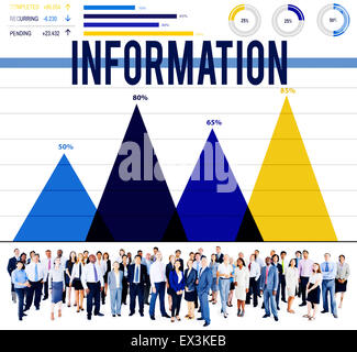 Informationen Info Daten Analyse Speicherkonzept Stockfoto