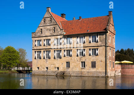 DEU, Deutschland, Nordrhein-Westfalen, Münsterland Region, sogar Burg Huelshoff in Havixbeck [Geburtsort der Dichterin Annet Stockfoto