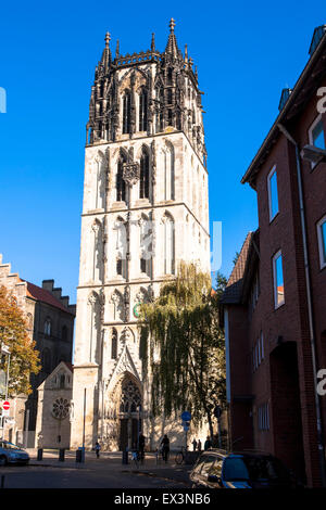 DEU, Deutschland, Nordrhein-Westfalen, Münster, die Liebfrauenkirche Überwasser. DEU, Deutschland, Nordrhein-Westfalen, Muens Stockfoto