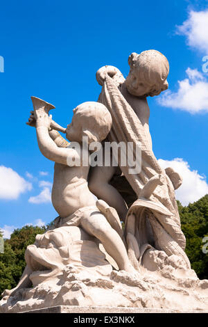 Europa, Deutschland, Nordrhein-Westfalen, Statue auf dem Gelände von Schloss Nordkirchen im Kreis Coesfeld, dieser Teil des t Stockfoto