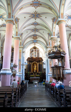 DEU, Deutschland, Rheinland-Pfalz, Beilstein an der Mosel, die Klosterkirche.  DEU, Deutschland, Rheinland-Pfalz, werden Stockfoto