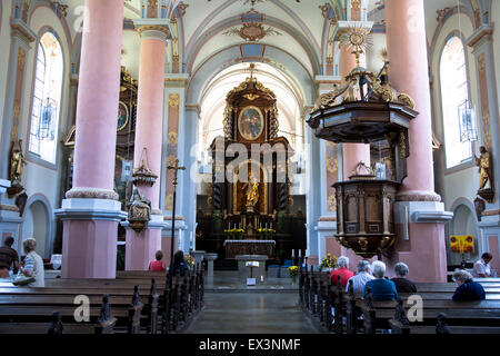 DEU, Deutschland, Rheinland-Pfalz, Beilstein an der Mosel, die Klosterkirche.  DEU, Deutschland, Rheinland-Pfalz, werden Stockfoto