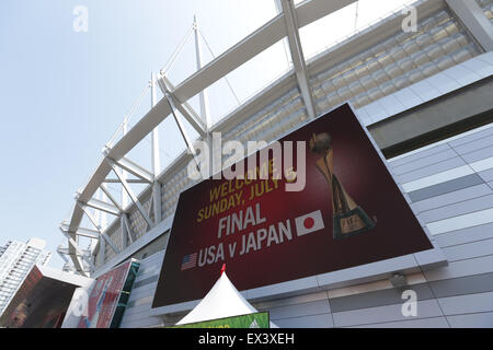 Vancouver, Kanada. 5. Juli 2015. BC Place Fußball: BC Place Stadium vor der FIFA Frauen WM 2015 Endspiel zwischen den USA und Japan im BC Place Stadium in Vancouver, Kanada. Bildnachweis: AFLO/Alamy Live-Nachrichten Stockfoto