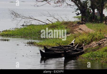 Kerala Stauwasser Szene Stockfoto