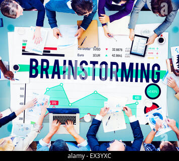 Brainstorming-Sitzung Planung Plan Business-Konzept Stockfoto