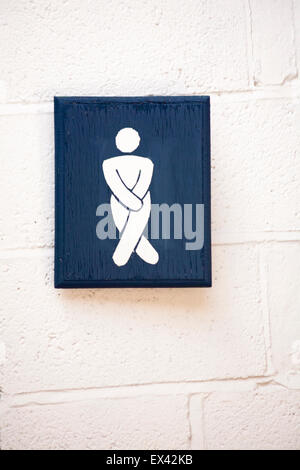 Toiletten Toiletten Schild am Salisbury im Juni Stockfoto