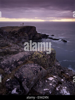 Landschaften entlang der Küste in der Nähe von Lochinver in den Nordwest Highlands von Schottland, Großbritannien. Stockfoto