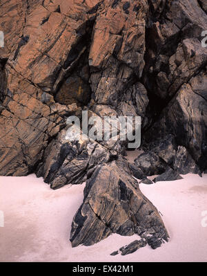 Landschaften entlang der Küste in der Nähe von Lochinver in den Nordwest Highlands von Schottland, Großbritannien. Stockfoto