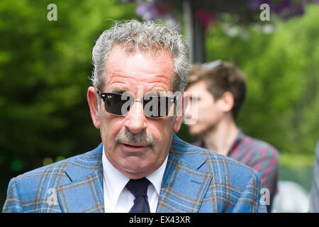 Wimbledon London, UK. 6. Juli 2015. Schottischer Golfspieler und ehemaliges Mitglied des Ryder Cup Teams kommt am Tag sieben der Wimbledon Tennis Championships Credit: Amer Ghazzal/Alamy Live-Nachrichten Stockfoto