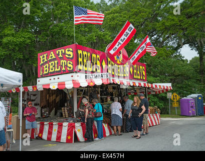 Pioneer Days Festival im kleinen North Florida Stadt des hohen Federn. Stockfoto