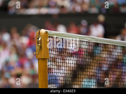 Wimbledon, London, UK. 6. Juli 2015. Tennis, Wimbledon, das Netz am Centrecourt Credit: Henk Koster/Alamy Live News Stockfoto