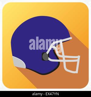 Sport-Ikone mit american-Football im flachen Stil. Vektor-Illustration. Stock Vektor