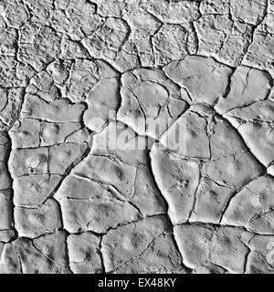 Muster aus einem Foto geknackt Erde geschaffen. Trockenheit, Dürre. Stockfoto