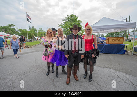 Pioneer Days Festival im kleinen North Florida Stadt des hohen Federn. Stockfoto