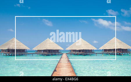 Strand Tropisch erfrischend Berufung Insel-Konzept Stockfoto