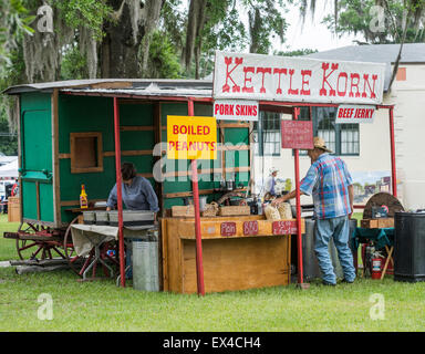 Pioneer Days Festival im kleinen North Florida Stadt des hohen Federn. Stockfoto