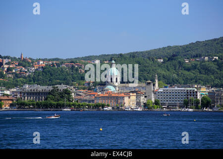 Como Stadt in der italienischen Seen mit Duomo (Kathedrale) in Aussicht. Stockfoto