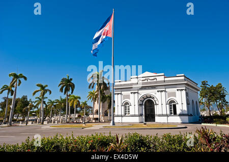 Horizontale Ansicht der Friedhof Santa Ifigenia in Santiago De Cuba, Kuba. Stockfoto