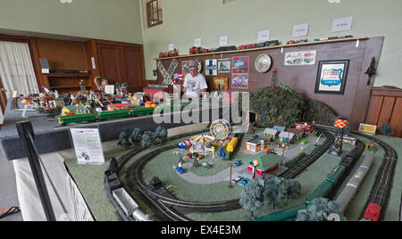 High Springs Historical Society Museum in North Central Florida feiert ihre Modellbahn-Geschichte und das Erbe. Stockfoto