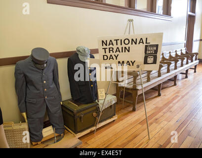 High Springs Historical Society Museum in Nord-Zentral-Florida, feiert Nationalfeiertag Zug. Stockfoto