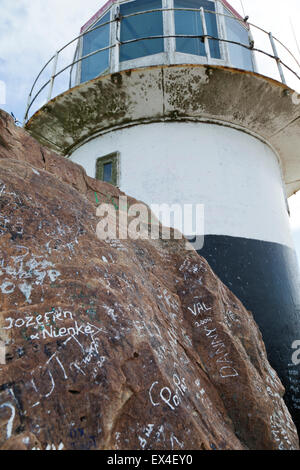 Der alte Leuchtturm am Cape Point, Cape Peninsula, Südafrika, Afrika Stockfoto