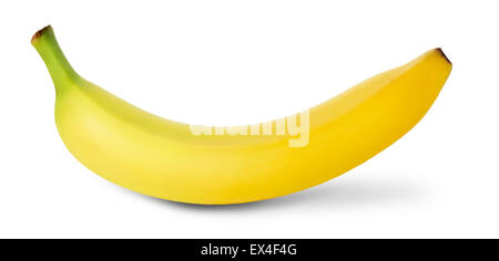 Banane auf dem weißen Hintergrund isoliert. Stockfoto