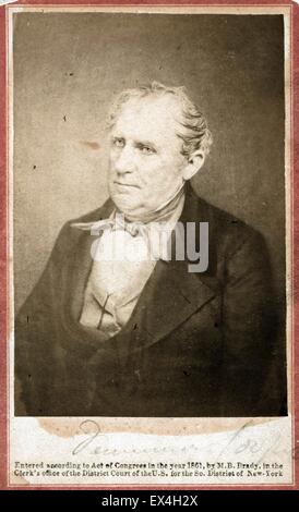 James Fenimore Cooper, von Bradys National Portrait Gallery, ca 1850 Stockfoto