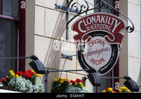 Clonakilty Blutwurst Shop in Irland Stockfoto