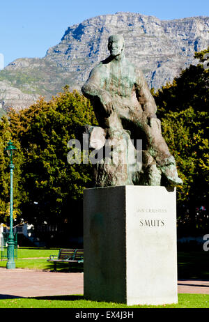 Jan Smuts Statue im Garten der Firma, Cape Town, Western Cape, Südafrika Stockfoto