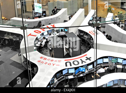 Der Tokyo Stock Exchange TOPIX Tokio Japan Stockfoto