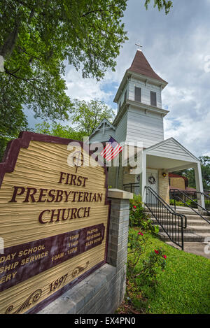 Erste Presbyterian Church of High Springs, Florida 1897 gegründet. Stockfoto