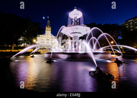 La Fontaine de Tourny und das Parlament, Quebec City, Kanada Stockfoto