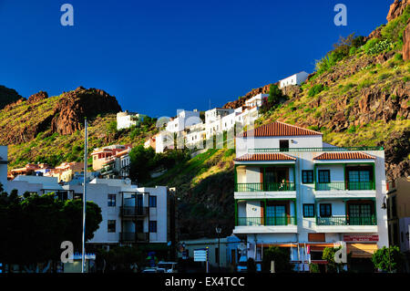 Playa Santiago ist eine kleine Villaje an der Südküste der Insel La Gomera, gehört zur Gemeinde Alajeró.  La Gomera Stockfoto