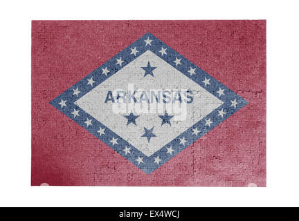 Große Puzzle von 1000 Stück - Flag - Arkansas Stockfoto