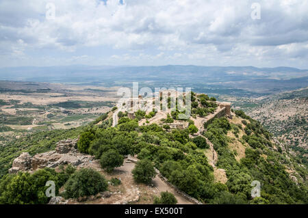 Die Festung Nimrod (Namrud) oder Nimrod Burg ist ein mittelalterlichen maurischen Burg befindet sich am Südhang des Berges Hermon, auf eine Stockfoto