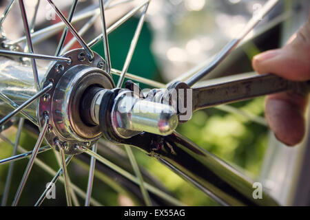 Fahrrad-Rad Stockfoto