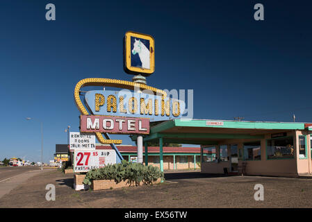 Palomino Motel auf der Route 66 in New Mexico Stockfoto