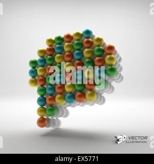 Rede-Symbol. Design-Element. 3D Vektor-Illustration. Stock Vektor