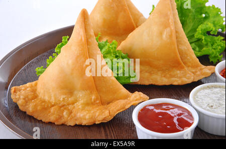 Kartoffel-Samosa Stockfoto