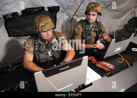 Italienische Joint Force Headquarters, IT-JFHQ NATO-Gefechtsstand Stockfoto