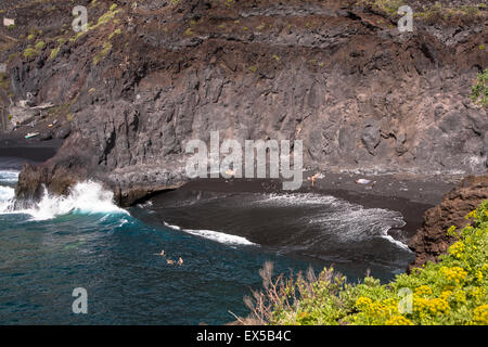 ESP, Spanien, die Kanaren Insel La Palma, den Strand Playa de Zamora in der Nähe von Las Indias an der Westküste ESP, Spanien, K Stockfoto