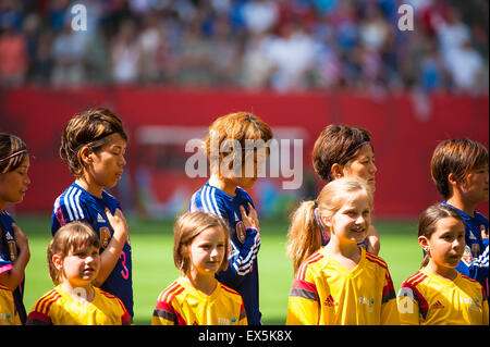 Vancouver, Kanada. 5. Juli 2015. während das WM-Finale zwischen den USA und Japan bei der FIFA Frauen WM Kanada 2015 im BC Place Stadium. USA gewann mit 5: 2. Bildnachweis: Matt Jacques/Alamy Live-Nachrichten Stockfoto