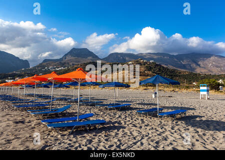 Strand, Plakias, Kreta, griechische Insel, Griechenland Stockfoto