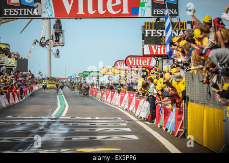 Utrecht, Niederlande. 5. Juli 2015. Tour de France 2nd Stage, Final Sprint Credit: Jan de Wild/Alamy Live News Stockfoto