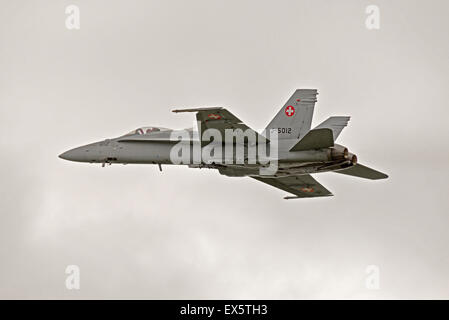 McDonnell Douglas F/A - 18C Hornet J-5012 Schweiz Raf Cosford Air Show England Uk Stockfoto